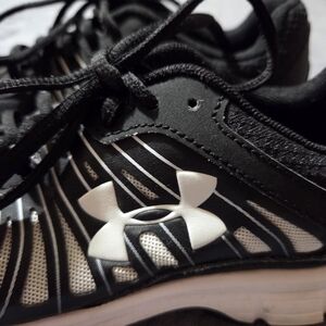 Under Armour Black and White Running Sneakers ,Womens Size 10
